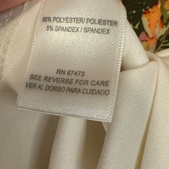 Gabby Skye Sleeveless Pink Orange Rose Floral Flared Dress Size 8 - Picture 13 of 16